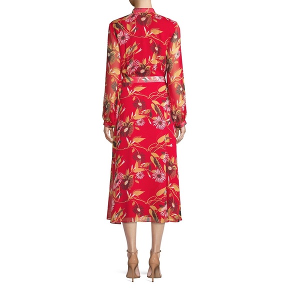 EQUIPMENT Andrese Floral Silk Wrap Dress | 8 | NEW - Picture 3 of 16